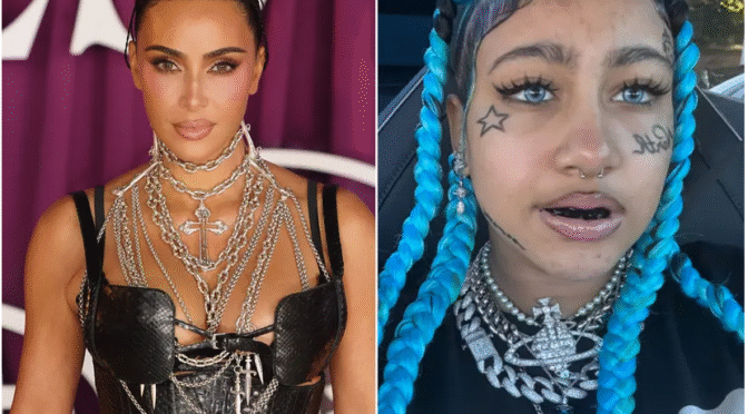 Kim Kardashian Claps Back for Daughter North West Amid Backlash Over Fake Tattoos and Piercings